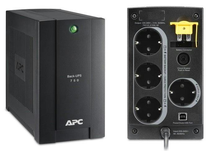 Блок питания BC750-RS APC Back-UPS 750 ВА