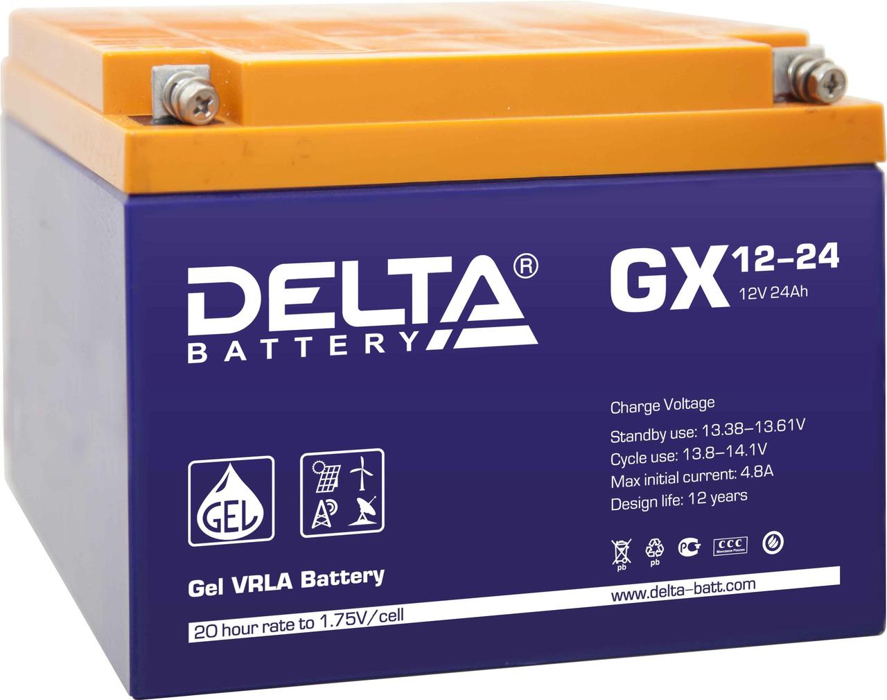 Аккумулятор Delta GX 12-24 - фото 1 - id-p107790716