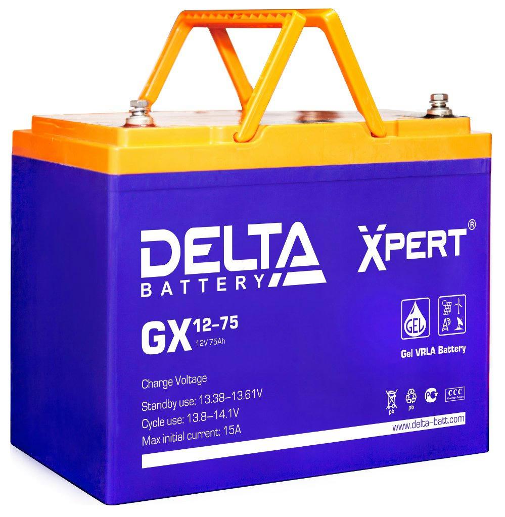 Аккумулятор Delta GX 12-75 - фото 1 - id-p107790721
