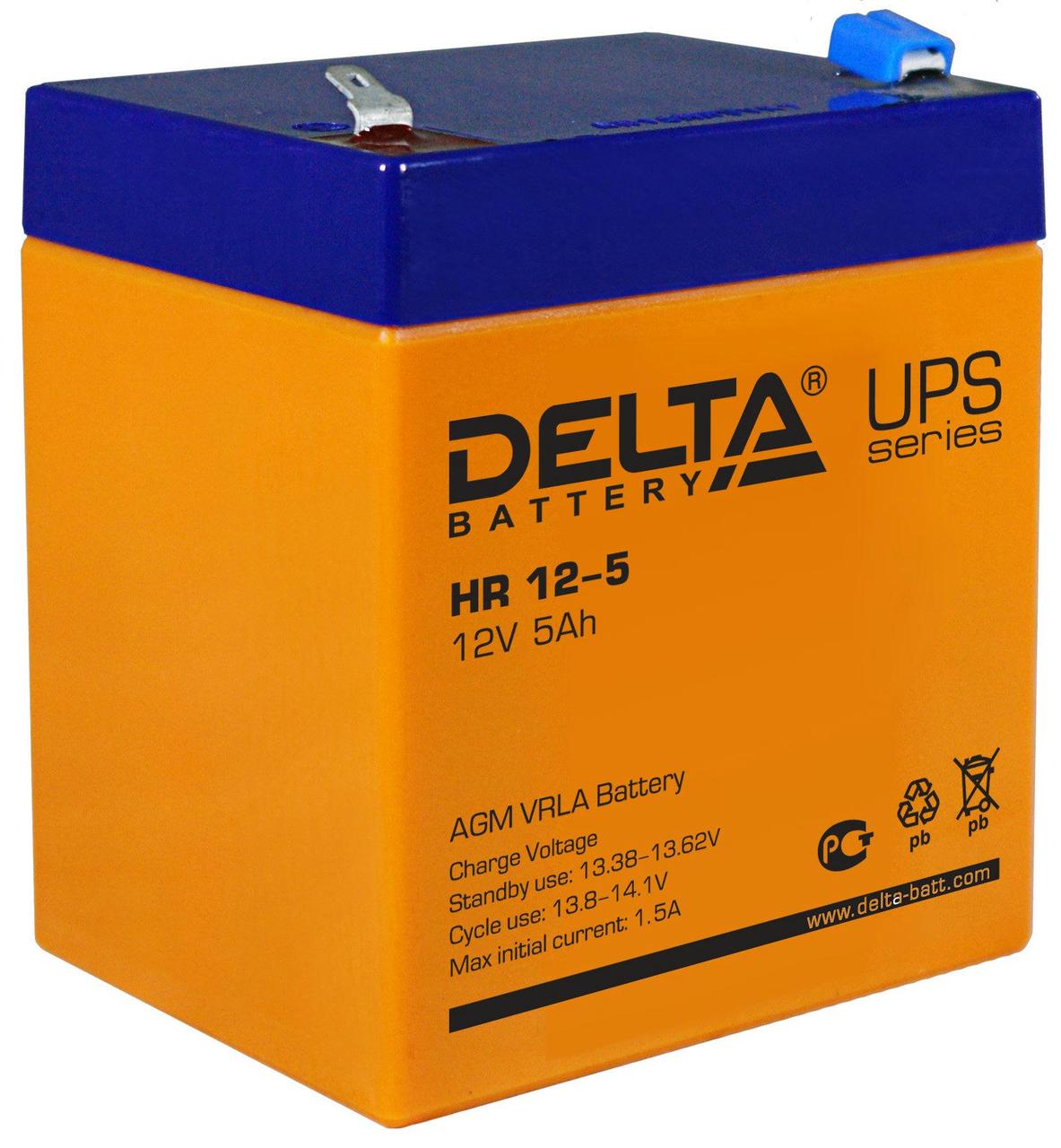 Аккумулятор Delta HR 12-5 - фото 1 - id-p107790734