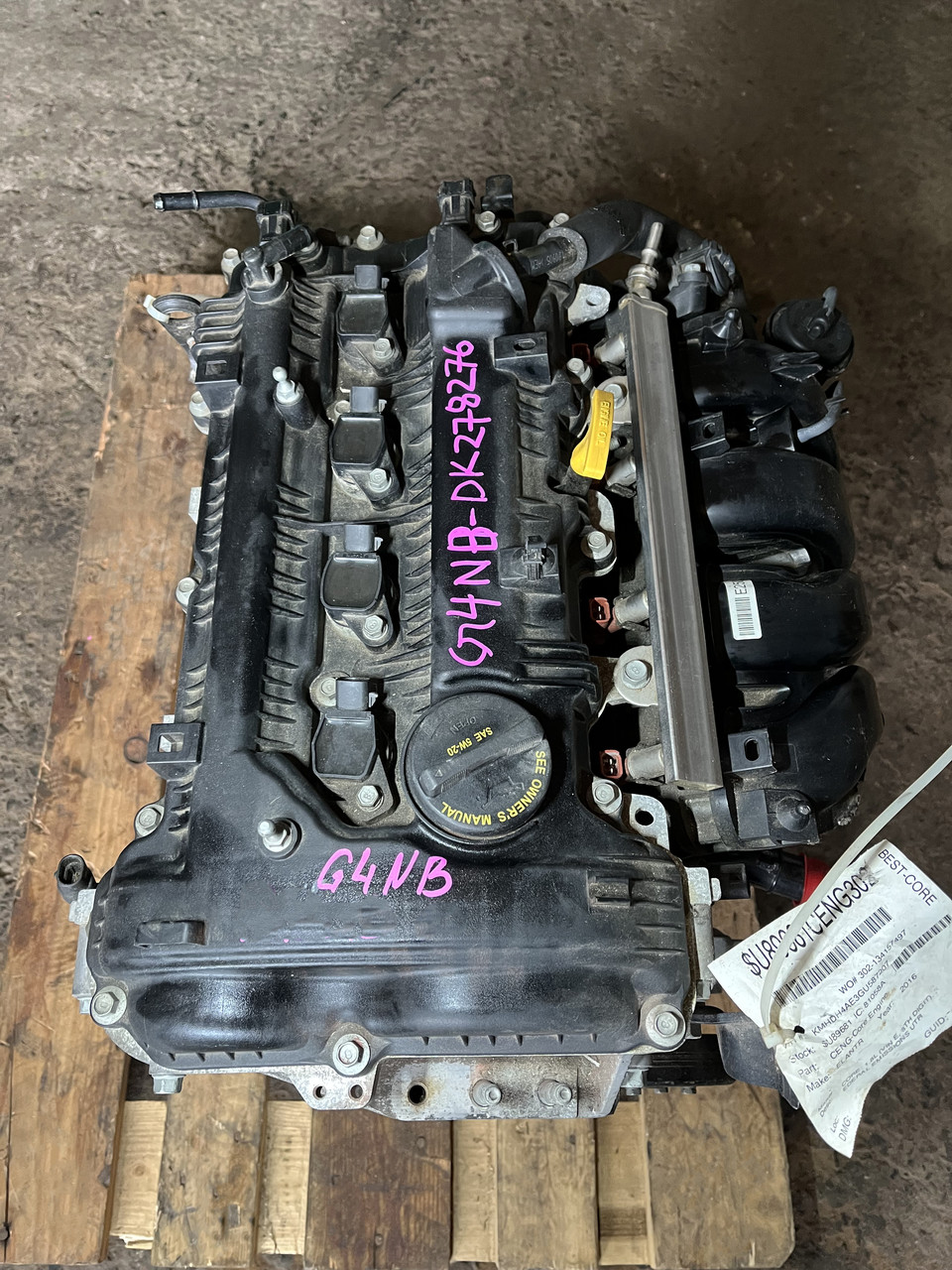 Двигатель Hyundai G4NB 1.8 - фото 3 - id-p107798520