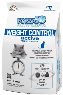 Forza10 WEIGHT CONTROL ACTIVE ветеринарная диета для кошек при нарушениях обмена веществ, уп. 1.8кг - фото 1 - id-p107798938