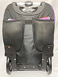 Школьный рюкзак на колёсах для девочек. 3-6-ой класс. Высота 51 см, ширина 34 см, глубина 24 см., фото 10