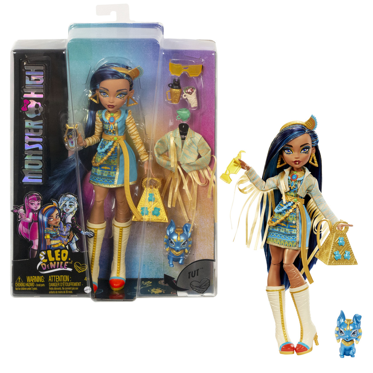 Monster High Кукла Клео Де Нил с питомцем