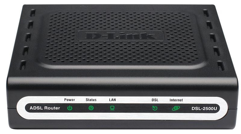 Модем D-Link DSL-2500U, Router, ADSL, ADSL Lite, RE-ADSL2, ADSL, ADSL2, ADSL2+, RJ-11, 1xRJ-45 - фото 1 - id-p107799540