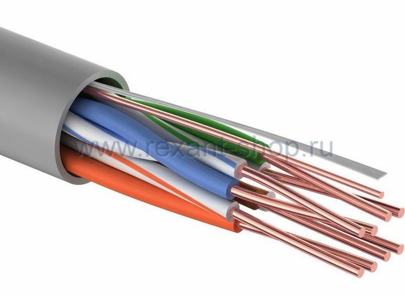 U/UTP 4PR, 24AWG, CAT5e, PVC, 100м REXANT (01-0043-100) - фото 1 - id-p107792148