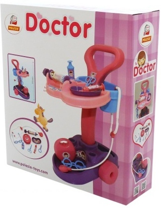 Набор игрушек Полесье 67937 Доктор на колесиках 9 элементов