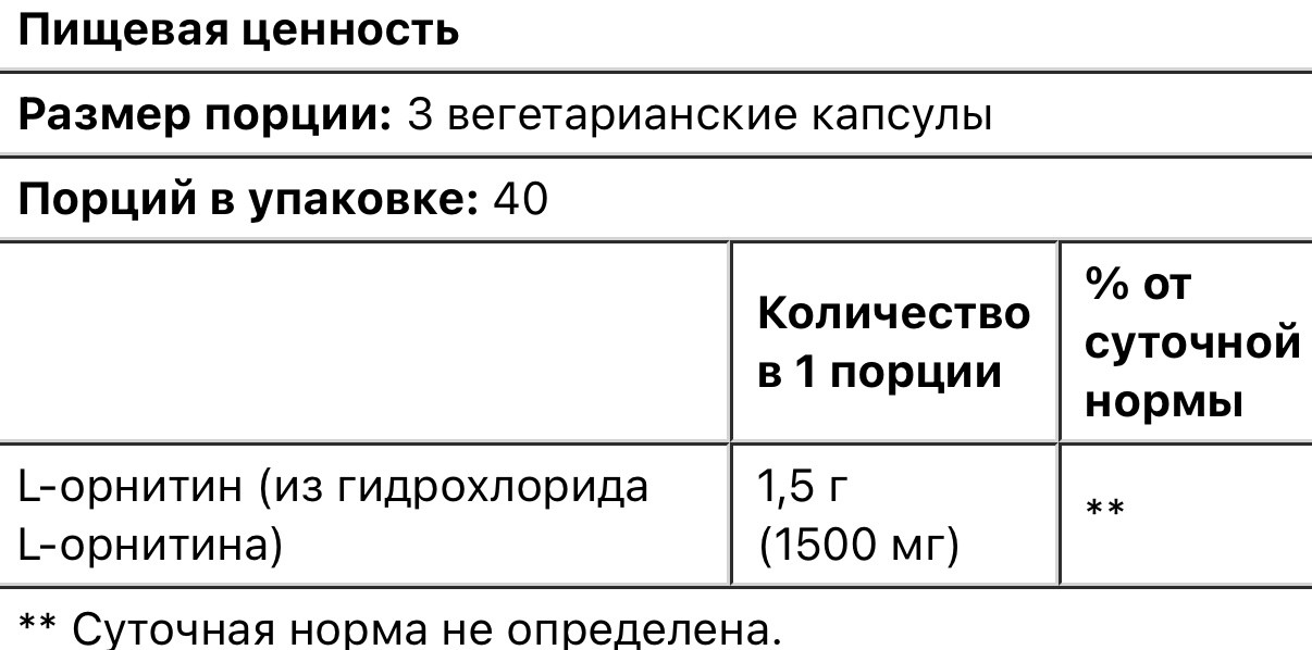 Now foods L-орнитин, 500мг, 120 вегетарианских капсул - фото 3 - id-p107800731