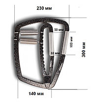 Кистевой эспандер Hammar Vice Gripper (с чехлом) + таблица колибровки, фото 5