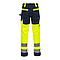 NITRAS 7571 рабочие брюки повышенной видимости, желтый / темно-синий, фото 2