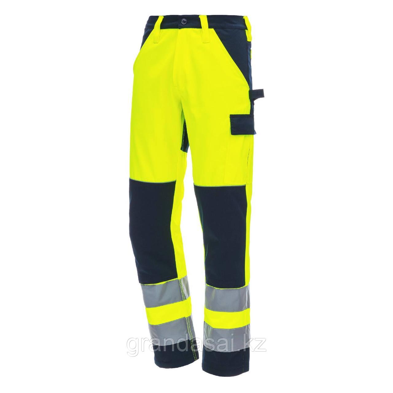 NITRAS 7571 рабочие брюки повышенной видимости, желтый / темно-синий
