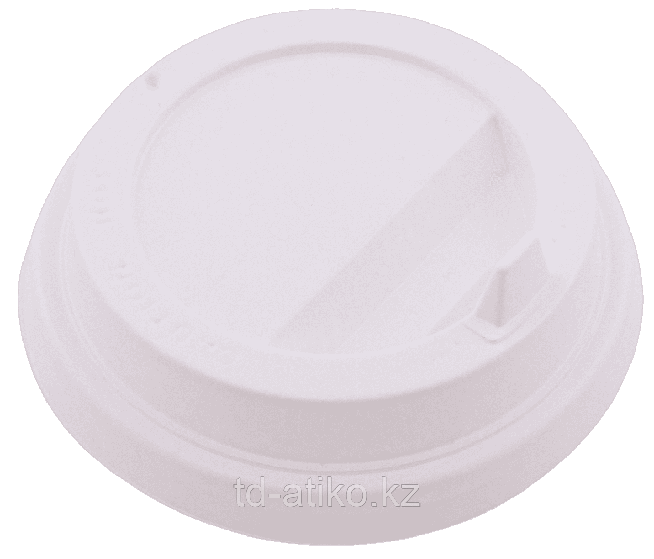 CH-80F-A (ТУБА) Крышка для стаканов d  80 мм белая с клапаном