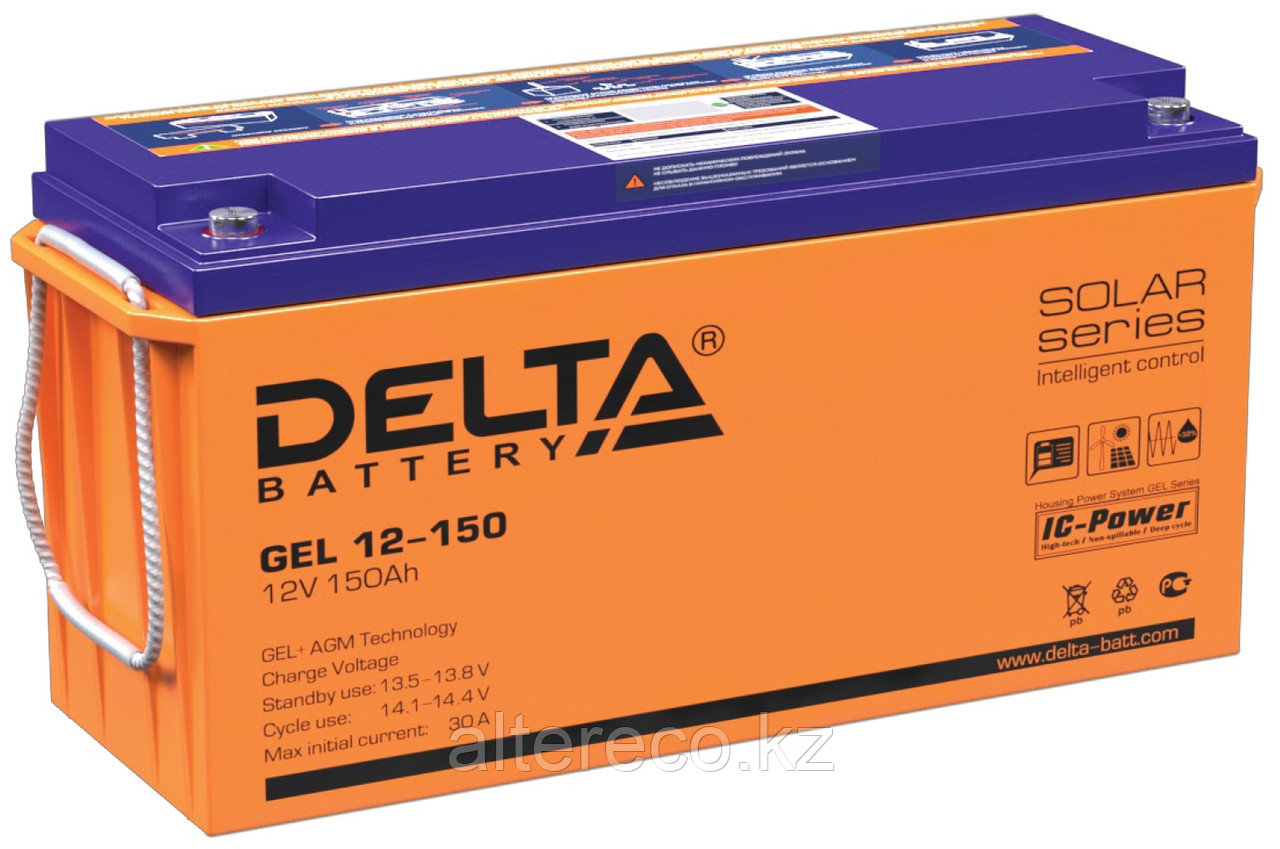 Аккумулятор Delta Gel 12-150 (12В, 150Ач): продажа, цена в Алматы ...