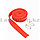 Жгут борцовский для тренировок 250 см красный (спортивная резина), фото 3