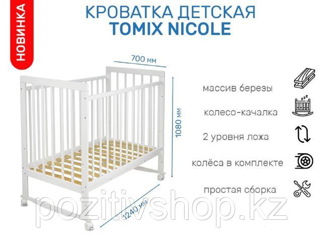 Кровать детская Tomix Nicole белый