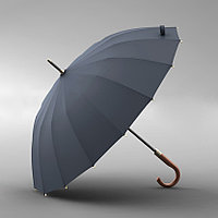 Зонтик Olycat C3 с изогнутой ручкой (серый)