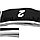 Резинка для фитнеса эластичная универсальная черно-белая цвета длинна 90 см, фото 3