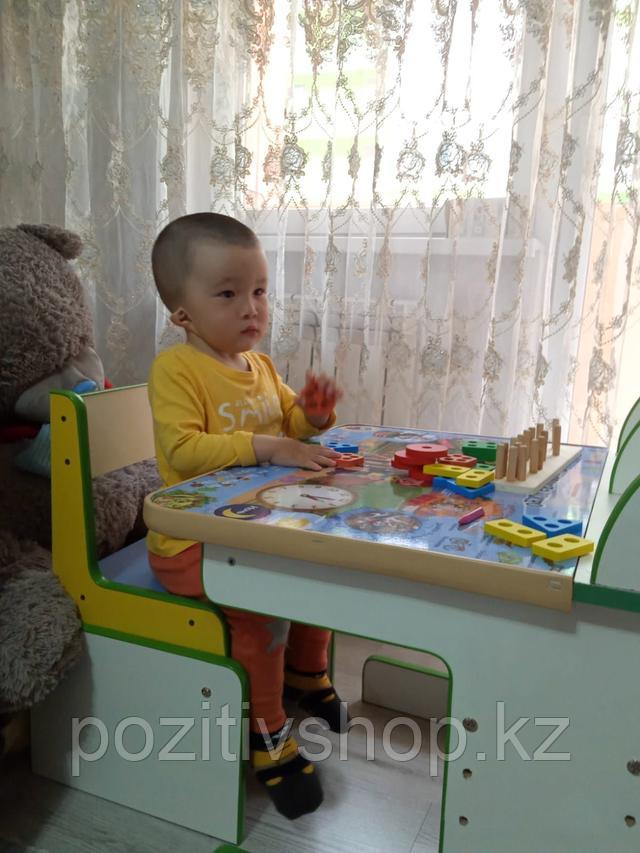 Детский растущий стол и стул Простоквашино