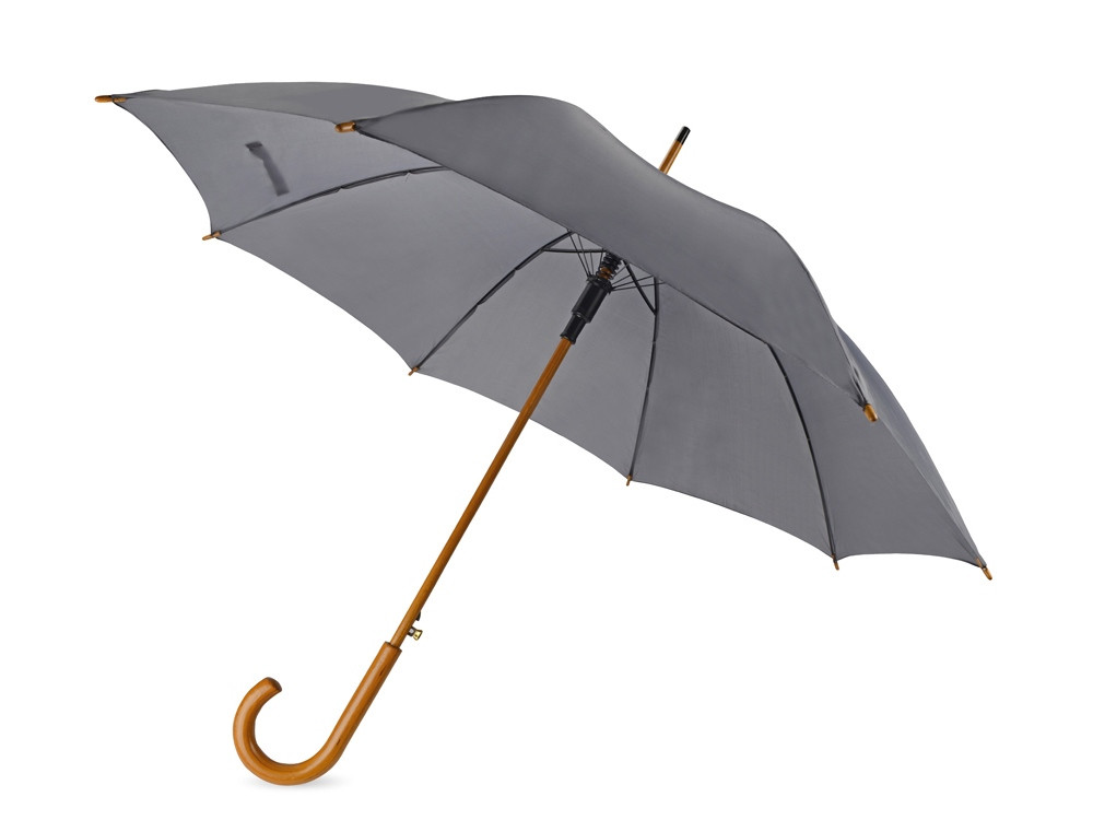 Зонт-трость Радуга, серый, фото 1