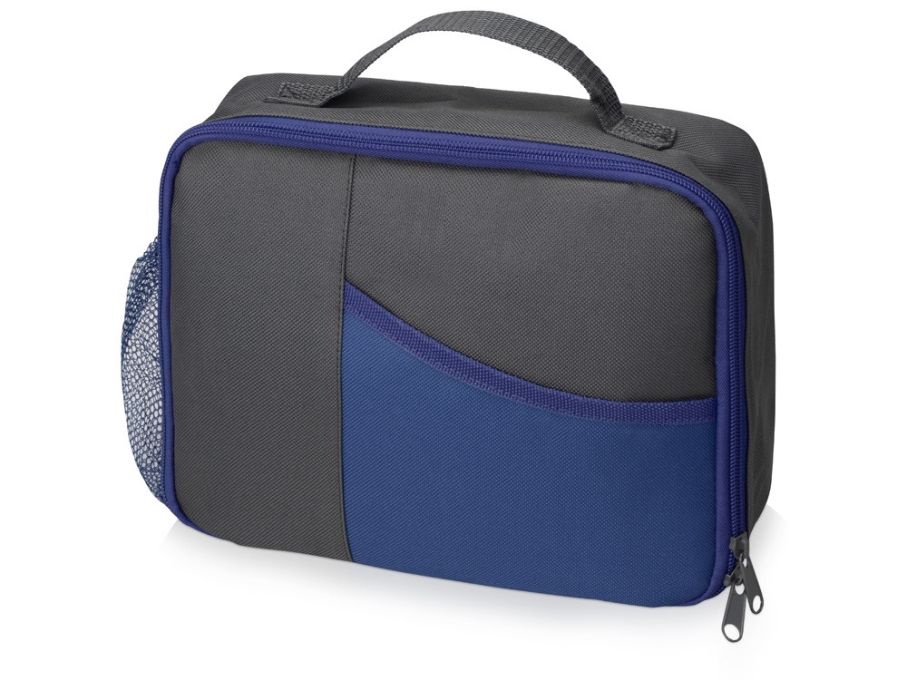 Изотермическая сумка-холодильник Breeze для ланч-бокса, серый/синий, фото 1