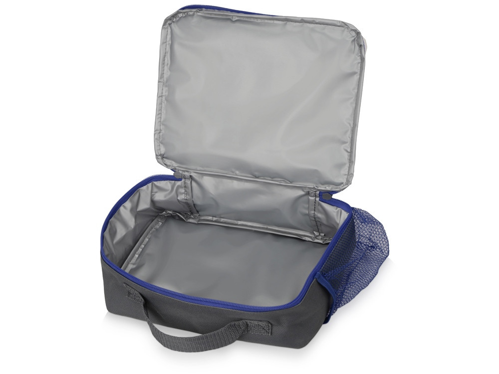 Изотермическая сумка-холодильник Breeze для ланч-бокса, серый/синий - фото 2 - id-p107818754