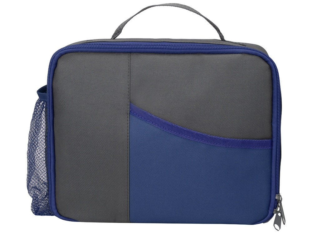 Изотермическая сумка-холодильник Breeze для ланч-бокса, серый/синий - фото 4 - id-p107818754