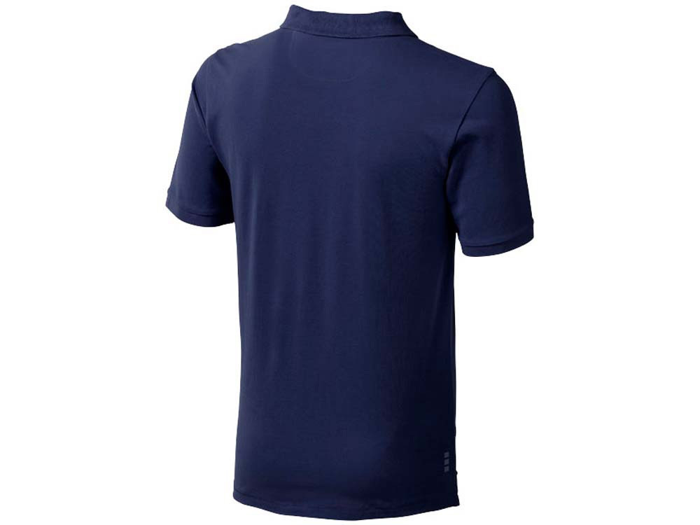 Calgary мужская футболка-поло с коротким рукавом, темно-синий - фото 2 - id-p107818791