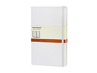 Қатты мұқабалы, Large (13х21см), ақ түсті Moleskine Classic жазу кітапшасы (желіде)