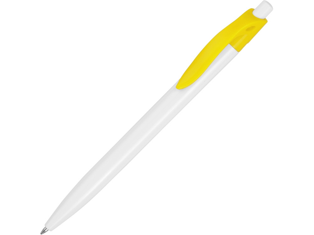 Ручка шариковая Какаду, белый/желтый, фото 1