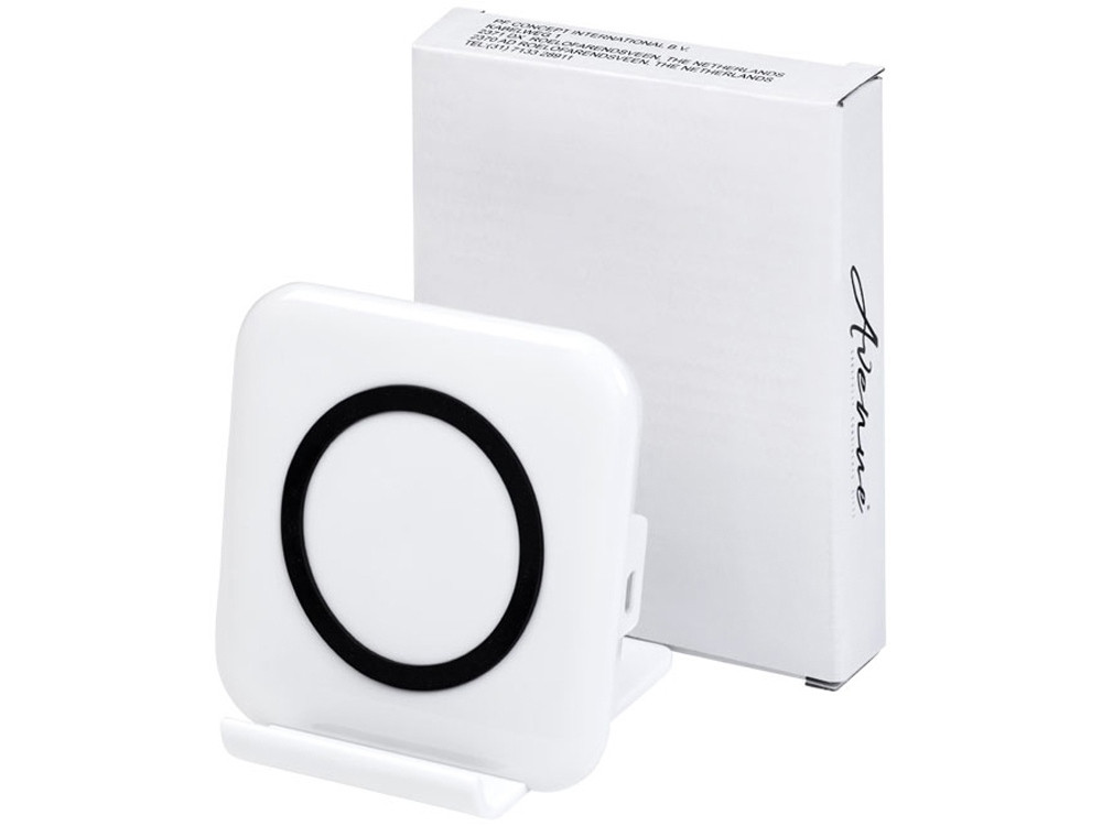 Беспроводная зарядка-подставка для смартфона Catena, белый, фото 1