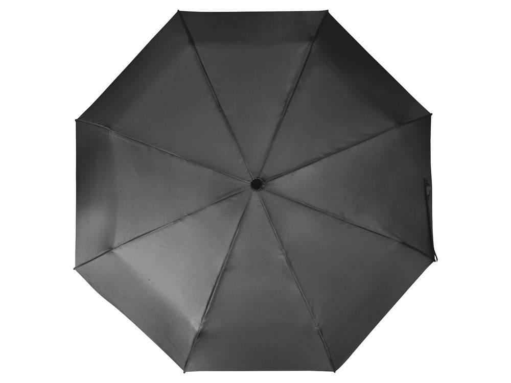 Зонт складной Columbus, механический, 3 сложения, с чехлом, черный - фото 5 - id-p107819350
