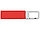 Флеш-карта USB 2.0 16 Gb с карабином Hook, красный/серебристый, фото 2