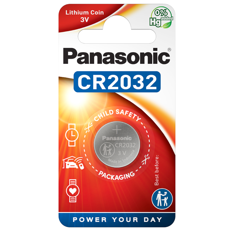 Батарейка литиевая Panasonic Lithium Coin CR2032 3V, фото 1