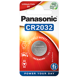 Батарейка литиевая Panasonic Lithium Coin CR2032 3V