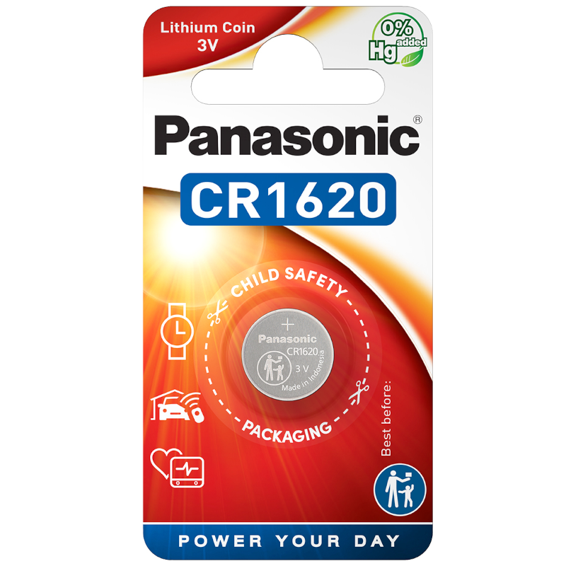 Батарейка литиевая Panasonic Lithium Coin CR1620 3V