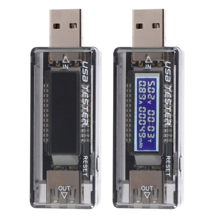 USB-Мультиметр KWS-V21, A/V/mAh