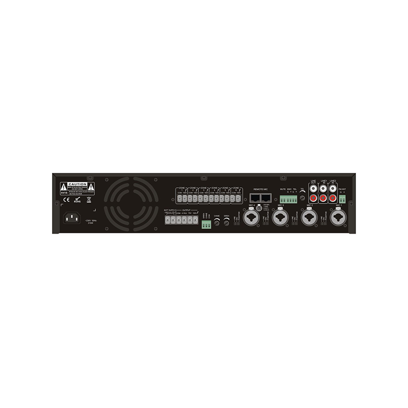 ITC TI-2406S Микширующий усилитель 240W, 6 зонный с USB / SD + FM-тюнером и Bluetooth - фото 2 - id-p107822522