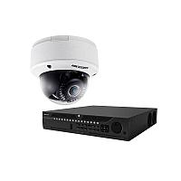 Hikvision DS-9632NI-I8 + DS-2CD4132FWD-IZ (2.8-12мм) (видеорегистратор + Купольная ИК видеокамера)