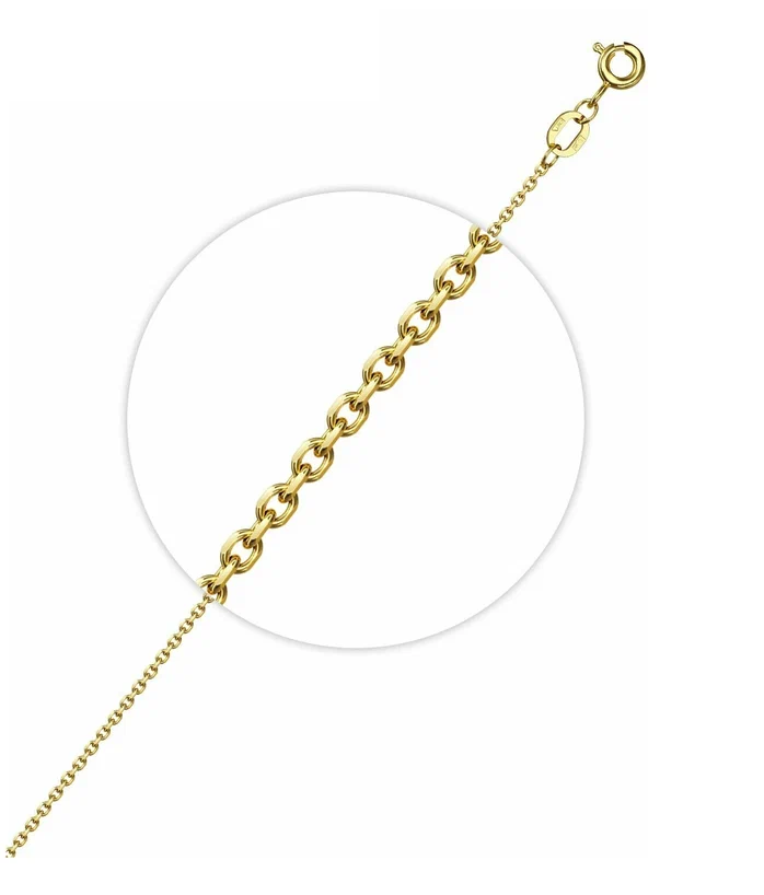 Золотая цепь Якорное плетение 40 см, 1,83 гр. - фото 1 - id-p107824224
