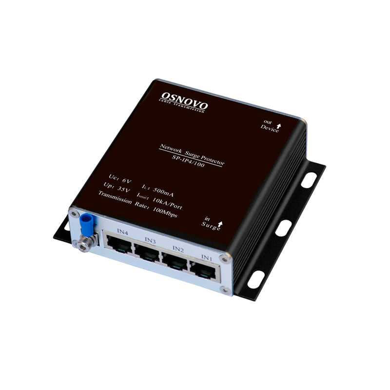 OSNOVO SP-IP4/100 Устройство грозозащиты для локальной вычислительной сети на 4 порта - фото 1 - id-p107823200