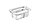 Ванночка для дезинфекции 3 л Белый закругленные края, 604-383 Чистовье, фото 2