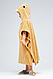 Полотенце-пончо для детей 70x140 см микрофибра, оранжевый, фото 3