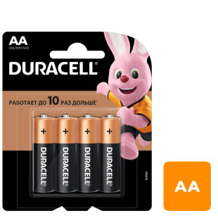 Батарейка Duracell Basic AA (LR06) - фото 2 - id-p107824886