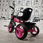 Розовый Детский трехколесный велосипед "Харлей". Музыкальный. Фара горит., фото 4