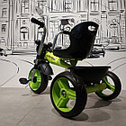 Зеленый Детский трехколесный велосипед "Харлей". Музыкальный. Фара горит., фото 6