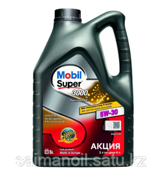 Масло моторное Mobil Super 3000 X1 Formula FE 5W-30 синтетическое, 5л - фото 1 - id-p107632248