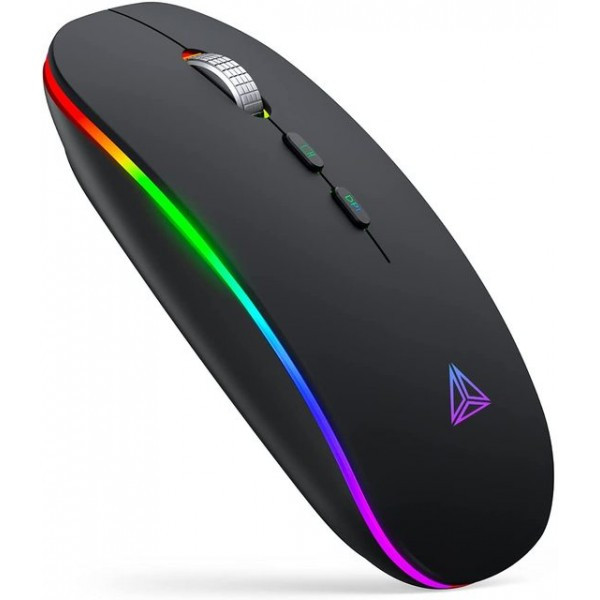 Мышь оптическая беcпроводная Bluetooth-мышь iTopschy (BT 5.1 + 2.4G ...