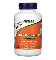 Now foods Gr8-dophilus, 120 вегетарианских капсул