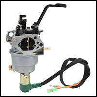 Карбюратор для бензогенератора 5,5кв. Ручной с флажком