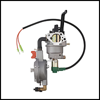 Карбюратор для бензогинератора 5,5кв. Ручной с флажком (Газ)